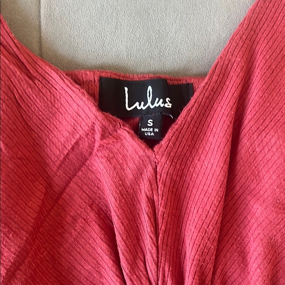 Lulus Icon Marsala Ribbed Twist-Front Cami Top - Picture 6 of 6